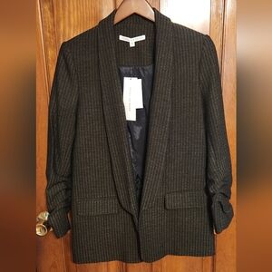 VERONICA BEARD  Dk Olive Green and Gold Blazer